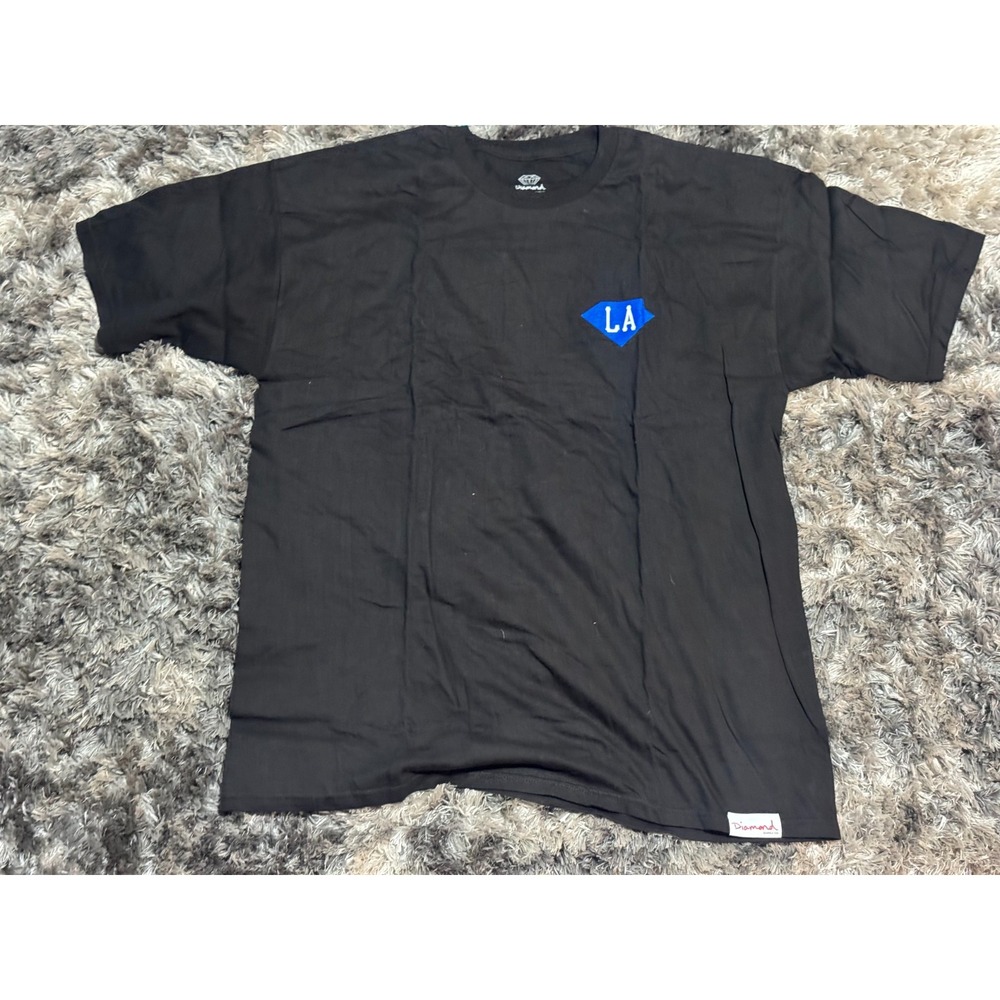 Size XL Diamond Supply Co T-Shirt Mens Black Excellent Los Angeles 98 Relaxed